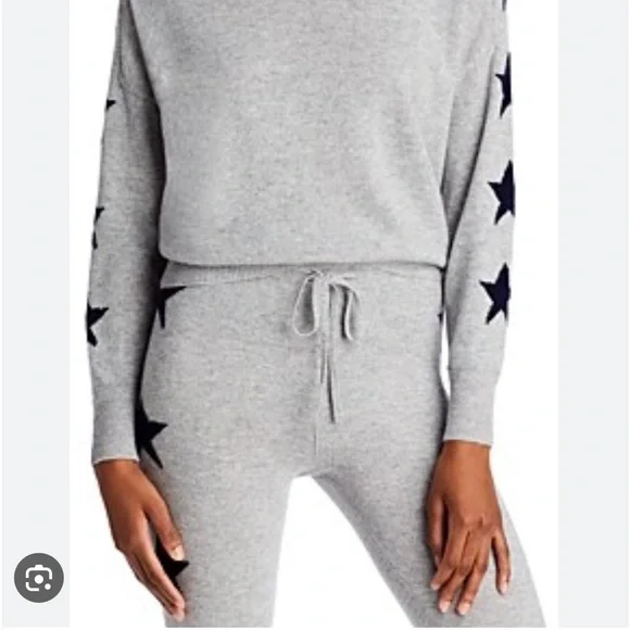 AQUA Cashmere
Cashmere Star Print Cashmere Jogger pants size M - Picture 3 of 8